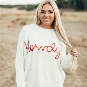 Howdy Sweater